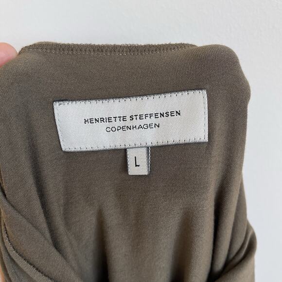 Henriette Steffensen Copenhagen Womens Hooded Top Drawstring Hem Sz Large - Picture 9 of 14